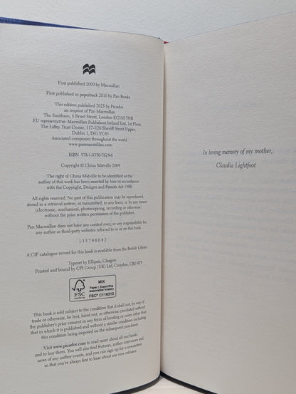 The City & the City by China Mieville (Signed with sprayed edges) - Fialta Books