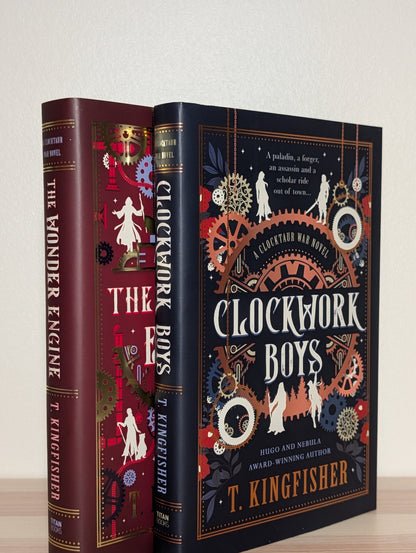 The Clocktaur War Duology: Clockwork Boys; The Wonder Engine by T. Kingfisher (Signed First Edition with sprayed edges) - Fialta Books