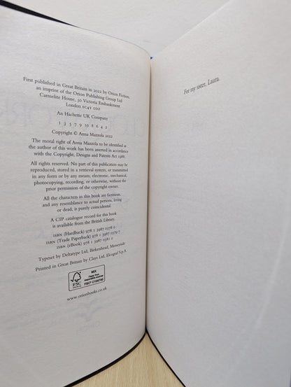 The Clockwork Girl by Anna Mazzola (Signed First Edition with sprayed edges) - Fialta Books