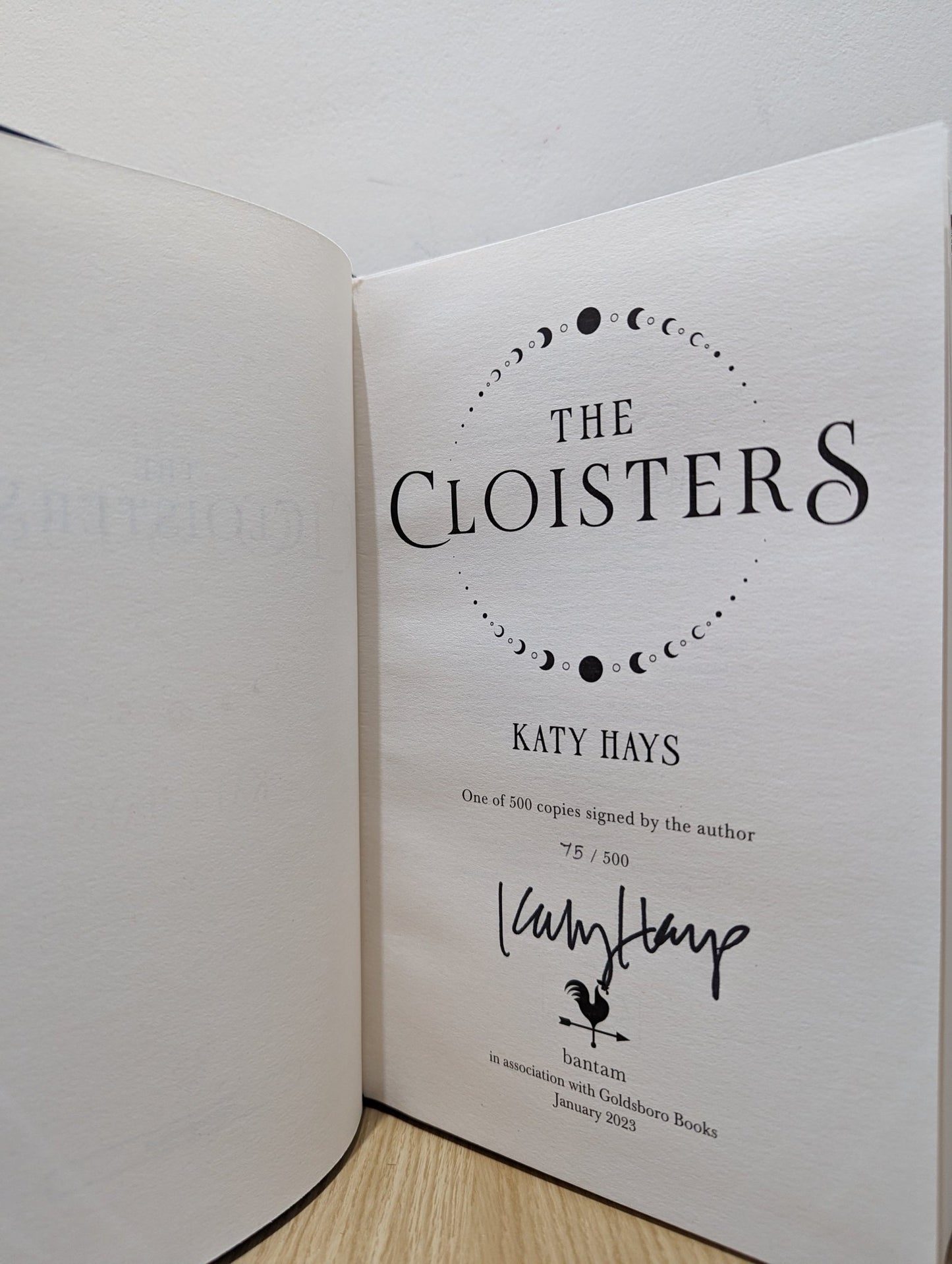 The Cloisters: The Secret History for a new generation by Katy Hays (Signed Numbered First Edition) - Fialta Books