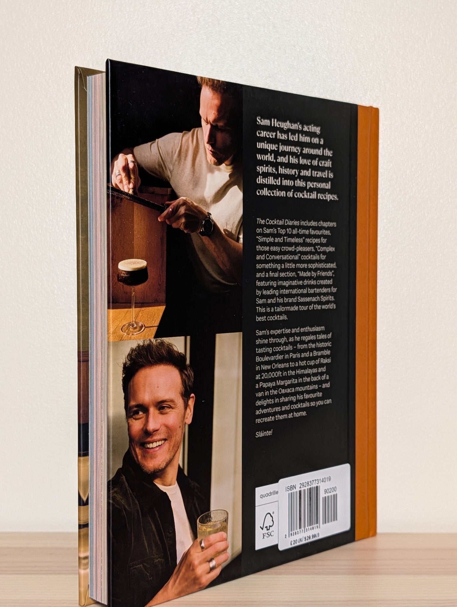 The Cocktail Diaries by Sam Heughan (Signed First Edition) - Fialta Books