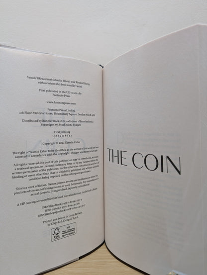 The Coin: A Novel by Yasmin Zaher (First Edition) - Fialta Books