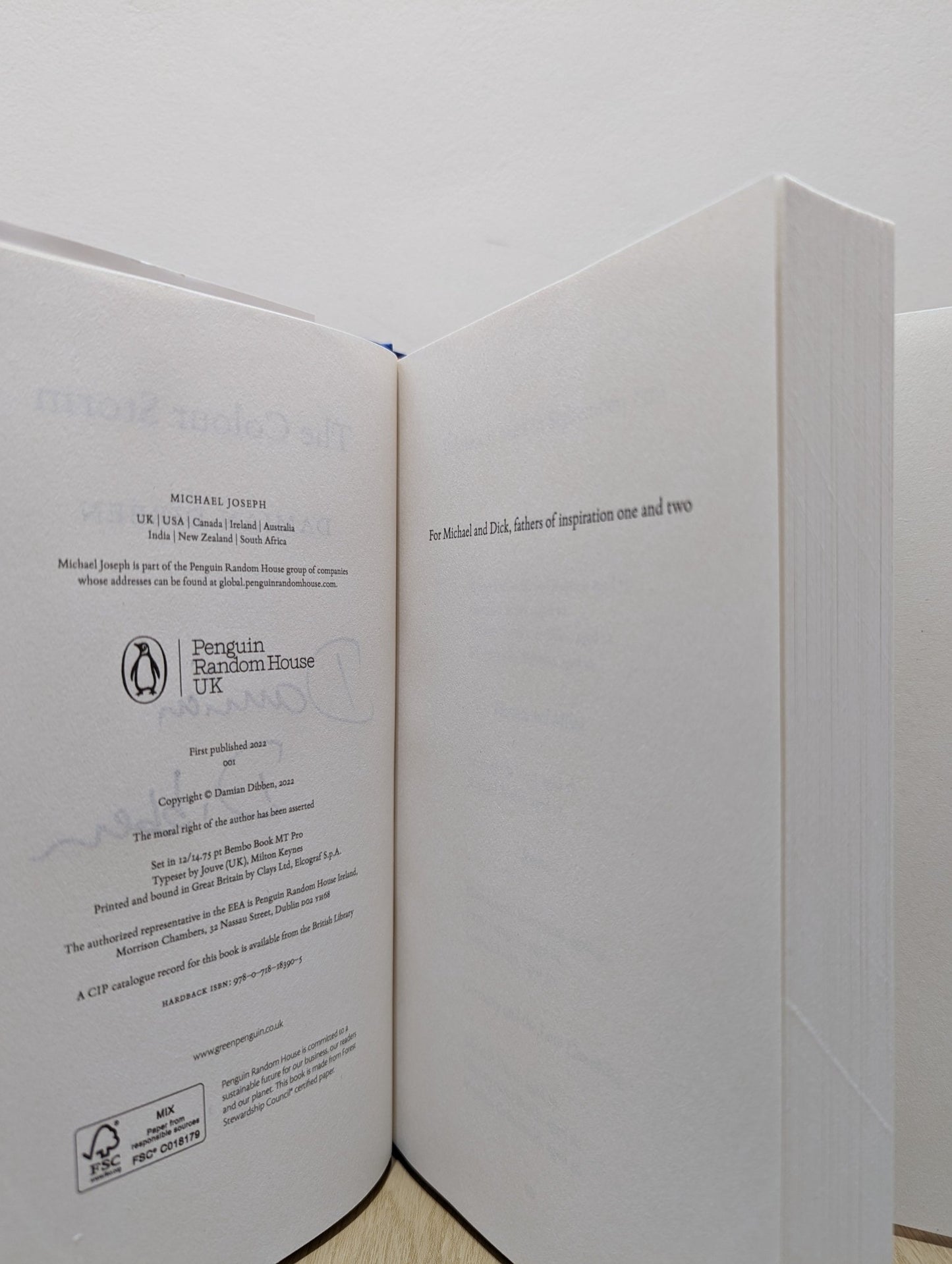 The Colour Storm by Damian Dibben (Signed First Edition) - Fialta Books