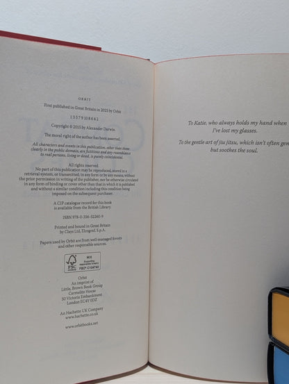 The Combat Codes; Grievar's Blood; Blacklight Born by Alexander Darwin (Signed with sprayed edges) - Fialta Books