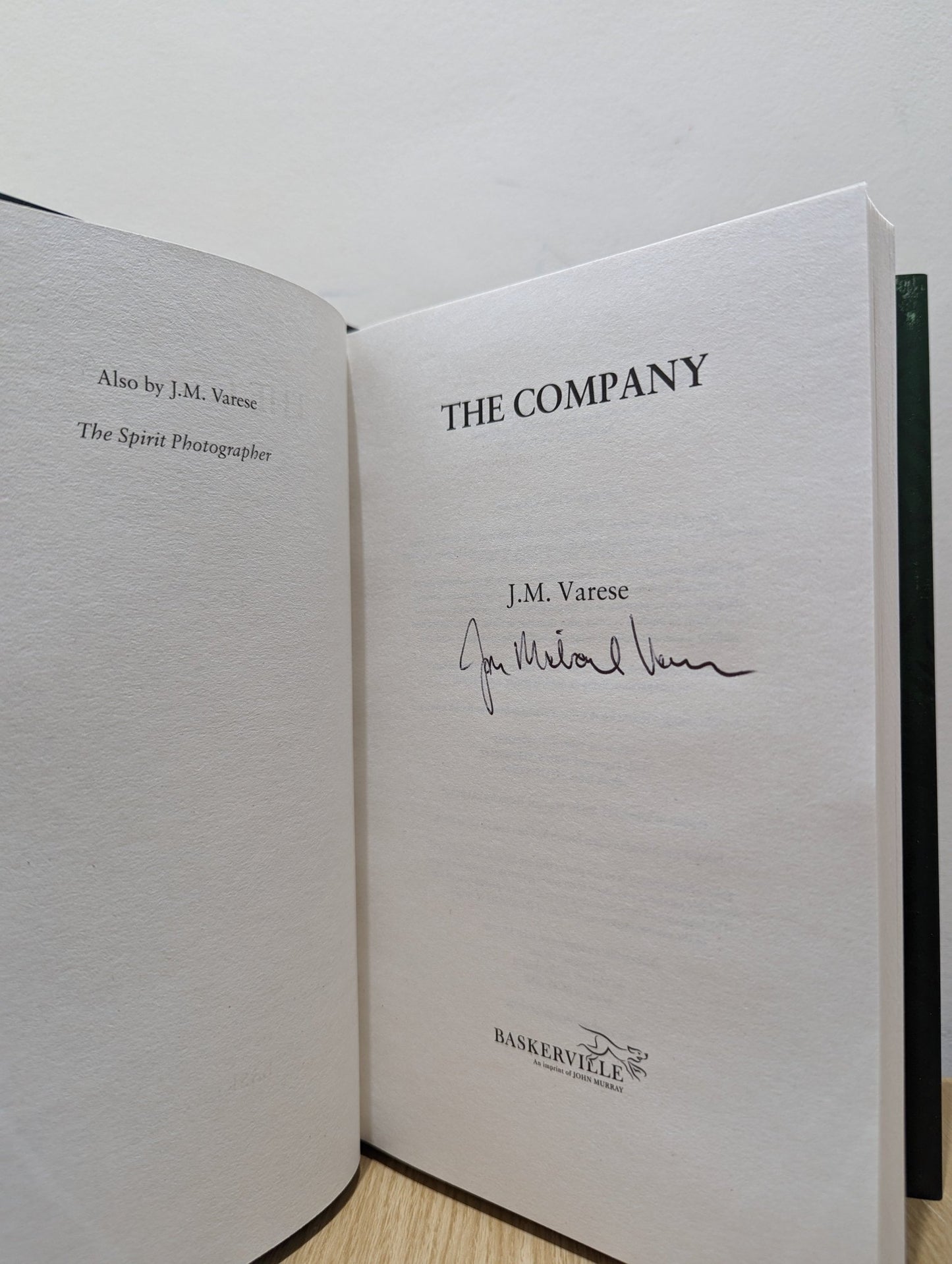 The Company by J.M. Varese (Signed First Edition) - Fialta Books