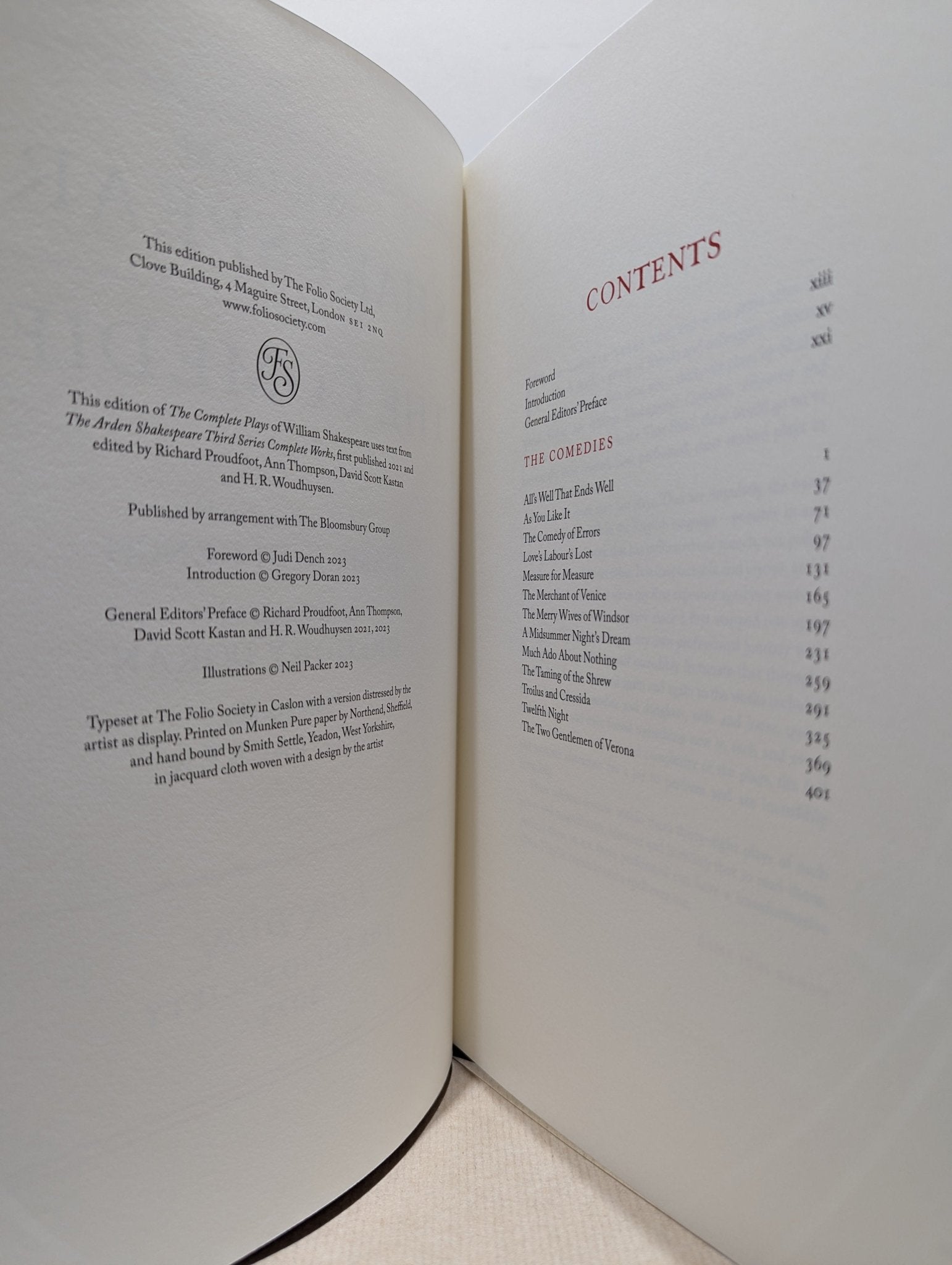 The Complete Plays of Shakespeare by William Shakespeare (Folio Limited Edition) - Fialta Books