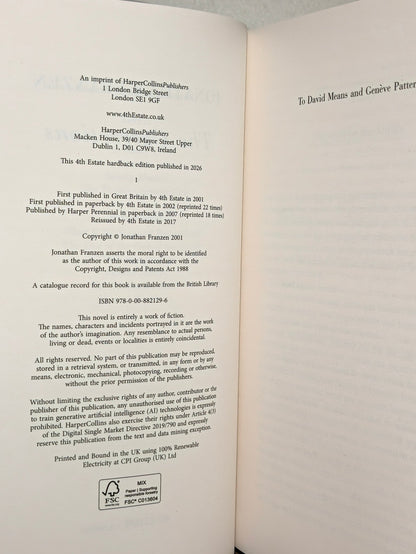 The Corrections: Signed 25 Anniversary Edition by Jonathan Franzen - Fialta Books