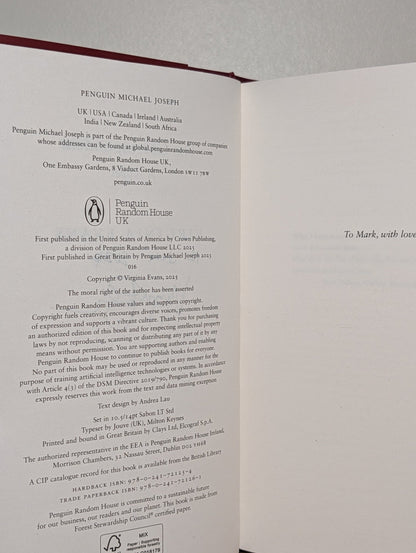 The Correspondent by Virginia Evans (Signed Dated Hardback Edition) - Fialta Books