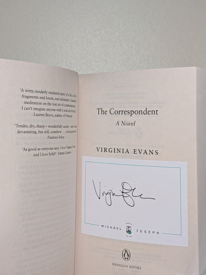 The Correspondent by Virginia Evans (Signed First Paperback Edition) - Fialta Books