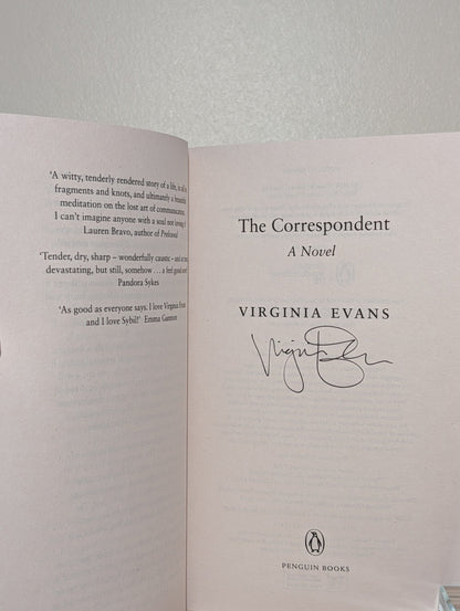 The Correspondent by Virginia Evans (Signed Paperback Edition) - Fialta Books