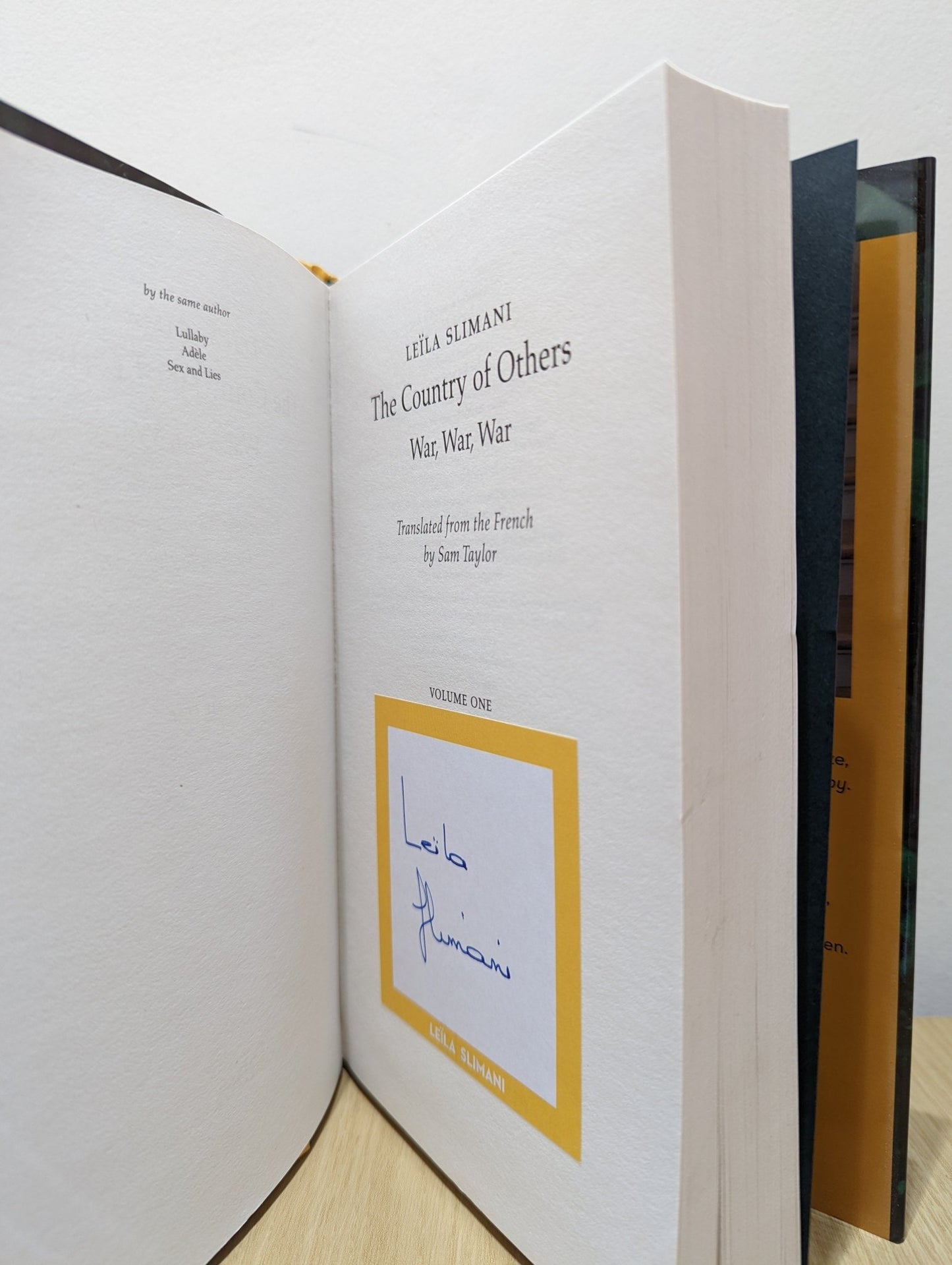 The Country of Others by Leïla Slimani (Signed First Edition) - Fialta Books