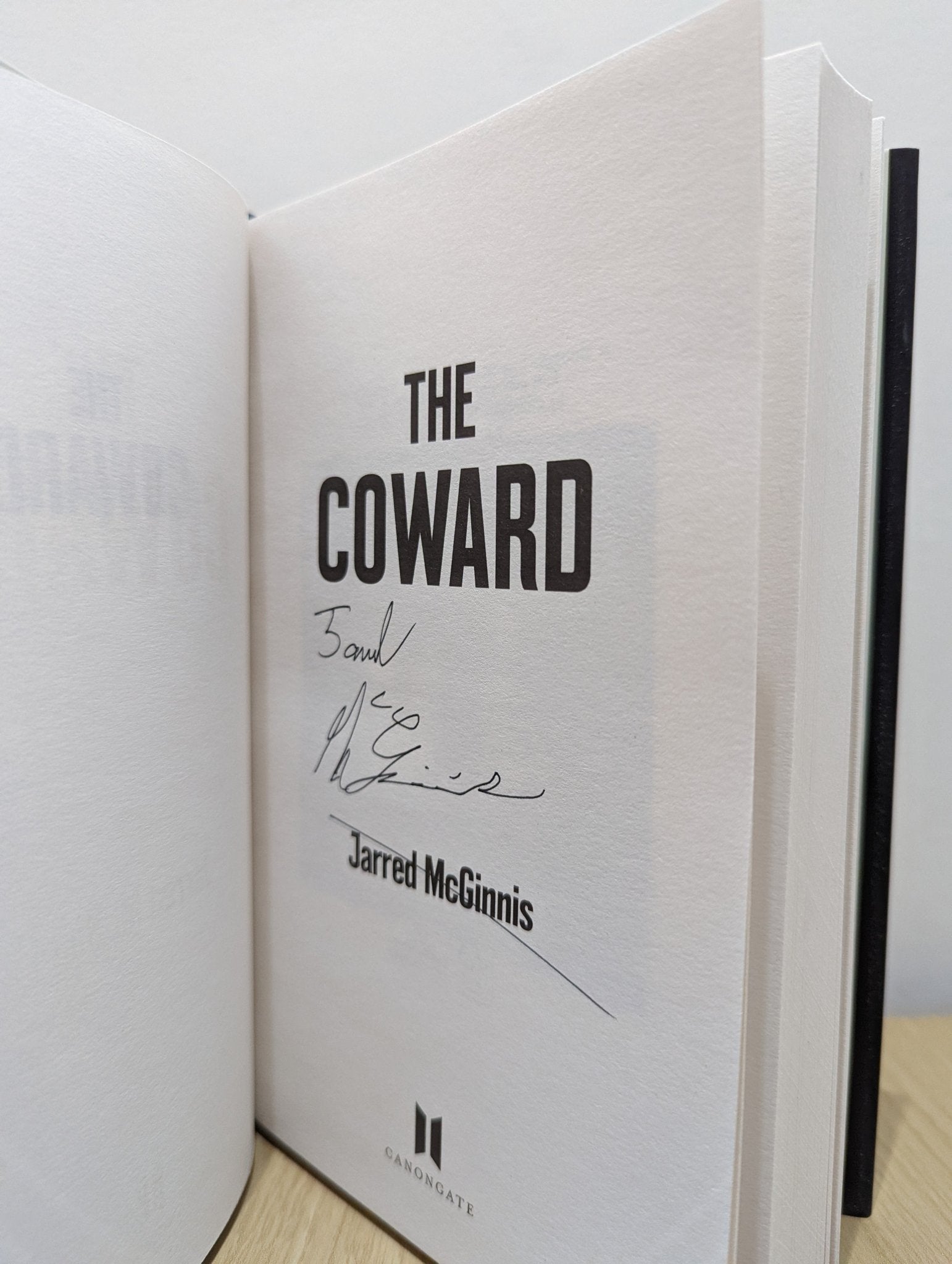 The Coward by Jarred McGinnis (Signed First Edition) - Fialta Books