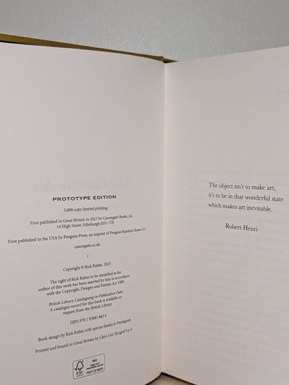 The Creative Act: A Way of Being by Rick Rubin (Signed Limited Edition) - Fialta Books