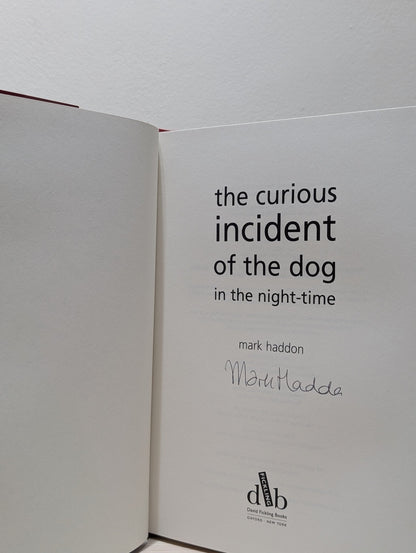 The Curious Incident Of The Dog In The Night - Time by Mark Haddon (Signed First Edition) - Fialta Books