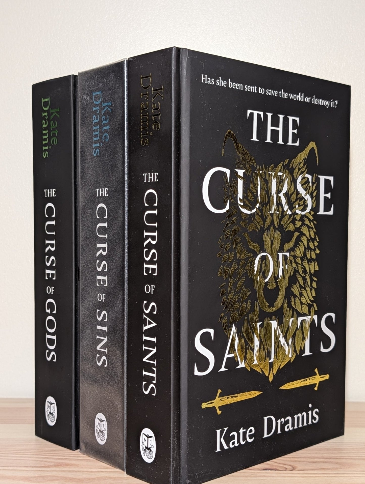 The Curse of Saints; The Curse of Sins; The Curse of Gods by Kate Dramis (Signed Numbered First Edition Set) - Fialta Books