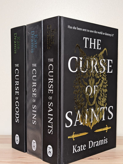 The Curse of Saints; The Curse of Sins; The Curse of Gods by Kate Dramis (Signed Numbered First Edition Set) - Fialta Books