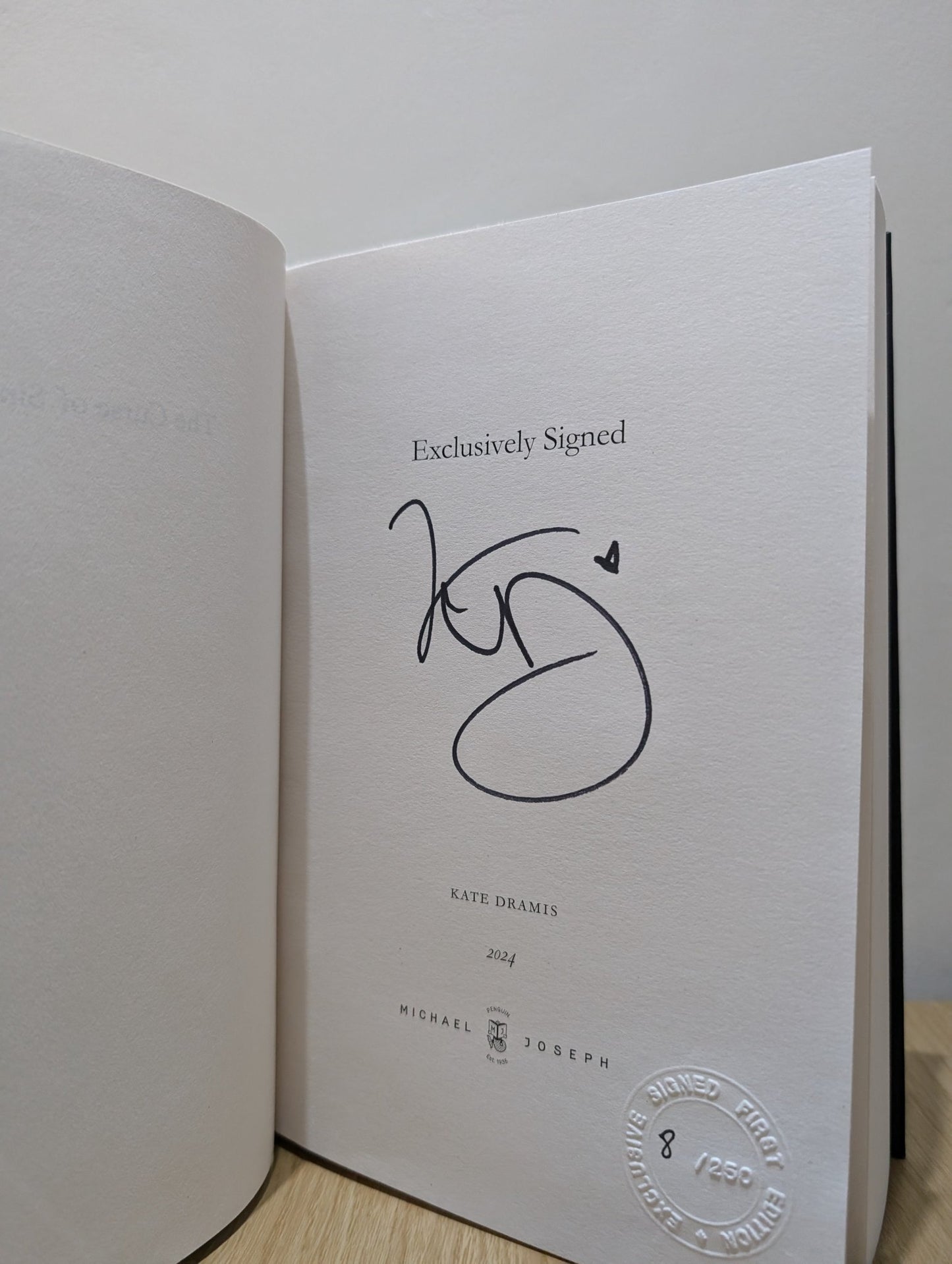 The Curse of Saints; The Curse of Sins; The Curse of Gods by Kate Dramis (Signed Numbered First Edition Set) - Fialta Books