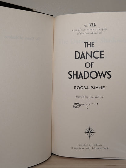 The Dance of Shadows; A Testimony of Blood by Rogba Payne (Signed First Edition with sprayed edges) - Fialta Books