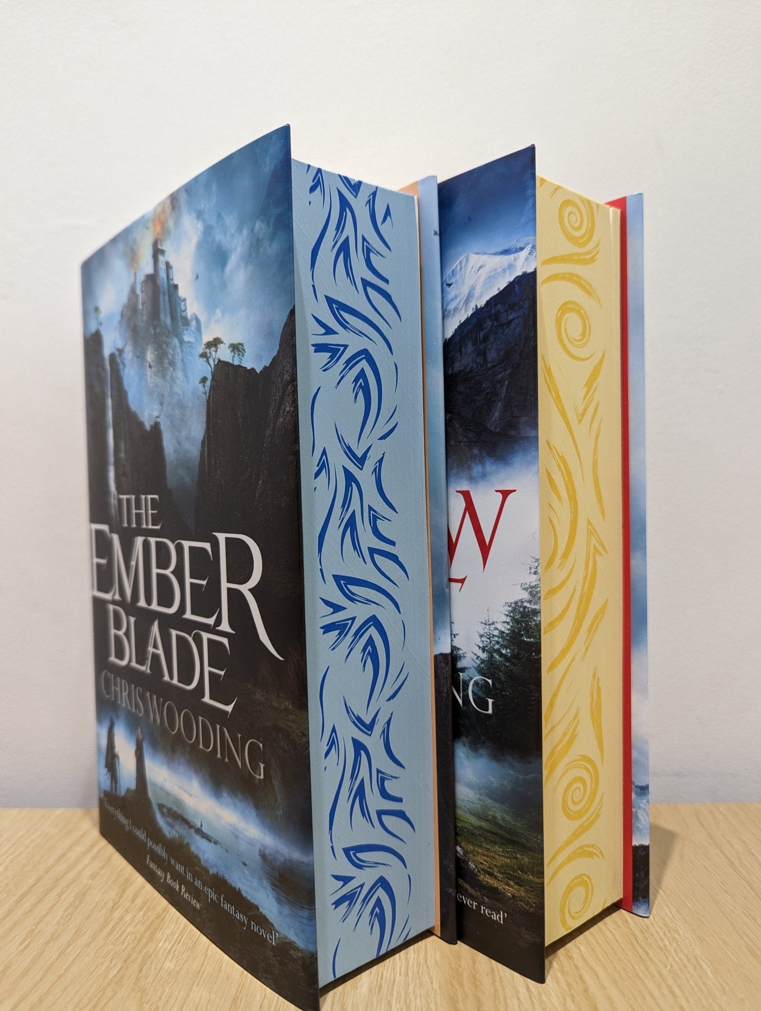 The Darkwater Legacy: The Ember Blade; The Shadow Casket by Chris Wooding (Signed set with sprayed edges) - Fialta Books
