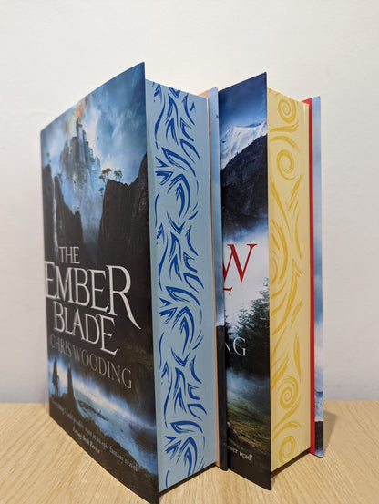The Darkwater Legacy: The Ember Blade; The Shadow Casket by Chris Wooding (Signed set with sprayed edges) - Fialta Books