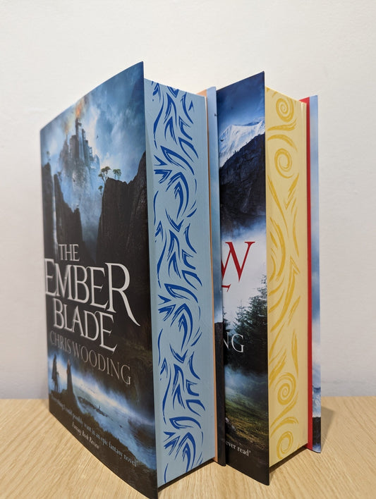 The Darkwater Legacy: The Ember Blade; The Shadow Casket by Chris Wooding (Signed set with sprayed edges) - Fialta Books