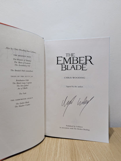 The Darkwater Legacy: The Ember Blade; The Shadow Casket by Chris Wooding (Signed set with sprayed edges) - Fialta Books