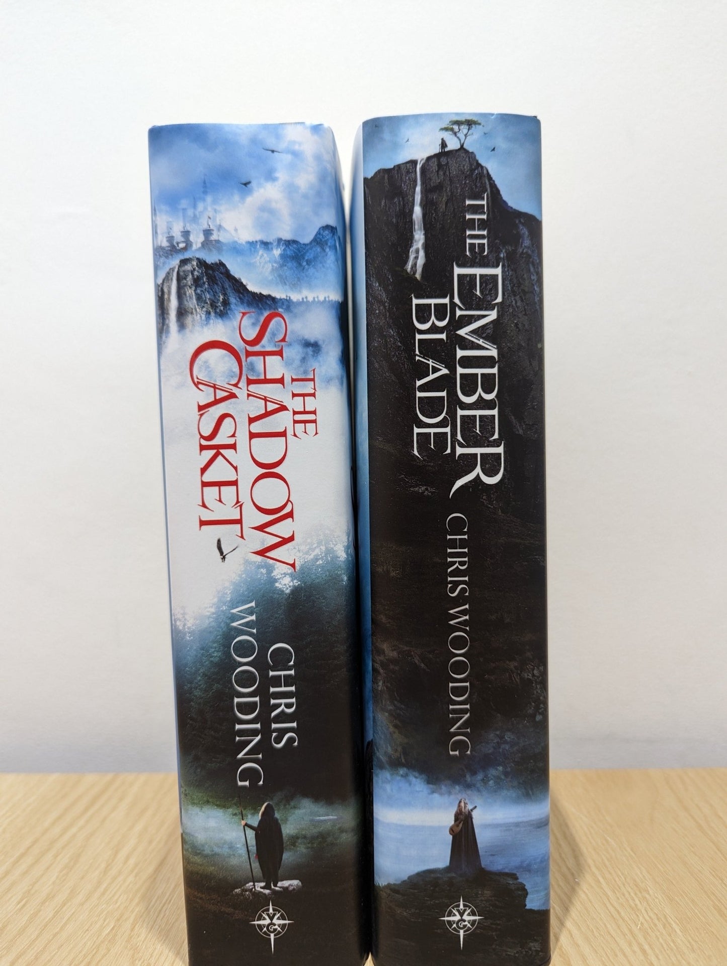 The Darkwater Legacy: The Ember Blade; The Shadow Casket by Chris Wooding (Signed set with sprayed edges) - Fialta Books