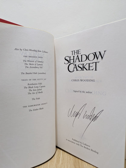 The Darkwater Legacy: The Ember Blade; The Shadow Casket by Chris Wooding (Signed set with sprayed edges) - Fialta Books