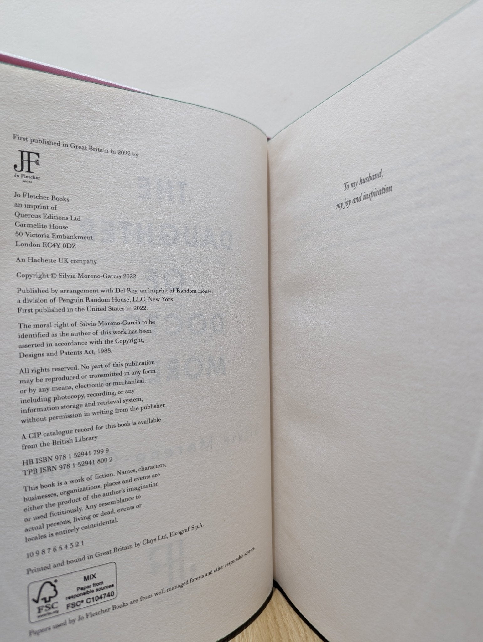 The Daughter of Doctor Moreau by Silvia Moreno - Garcia (Signed First Edition with sprayed edges) - Fialta Books