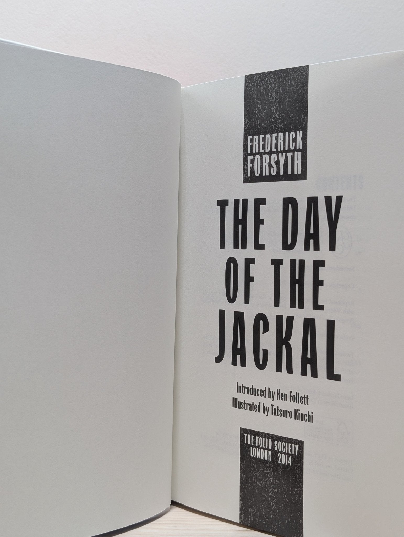 The Day of the Jackal by Frederick Forsyth (Folio Slipcase Edition) - Fialta Books