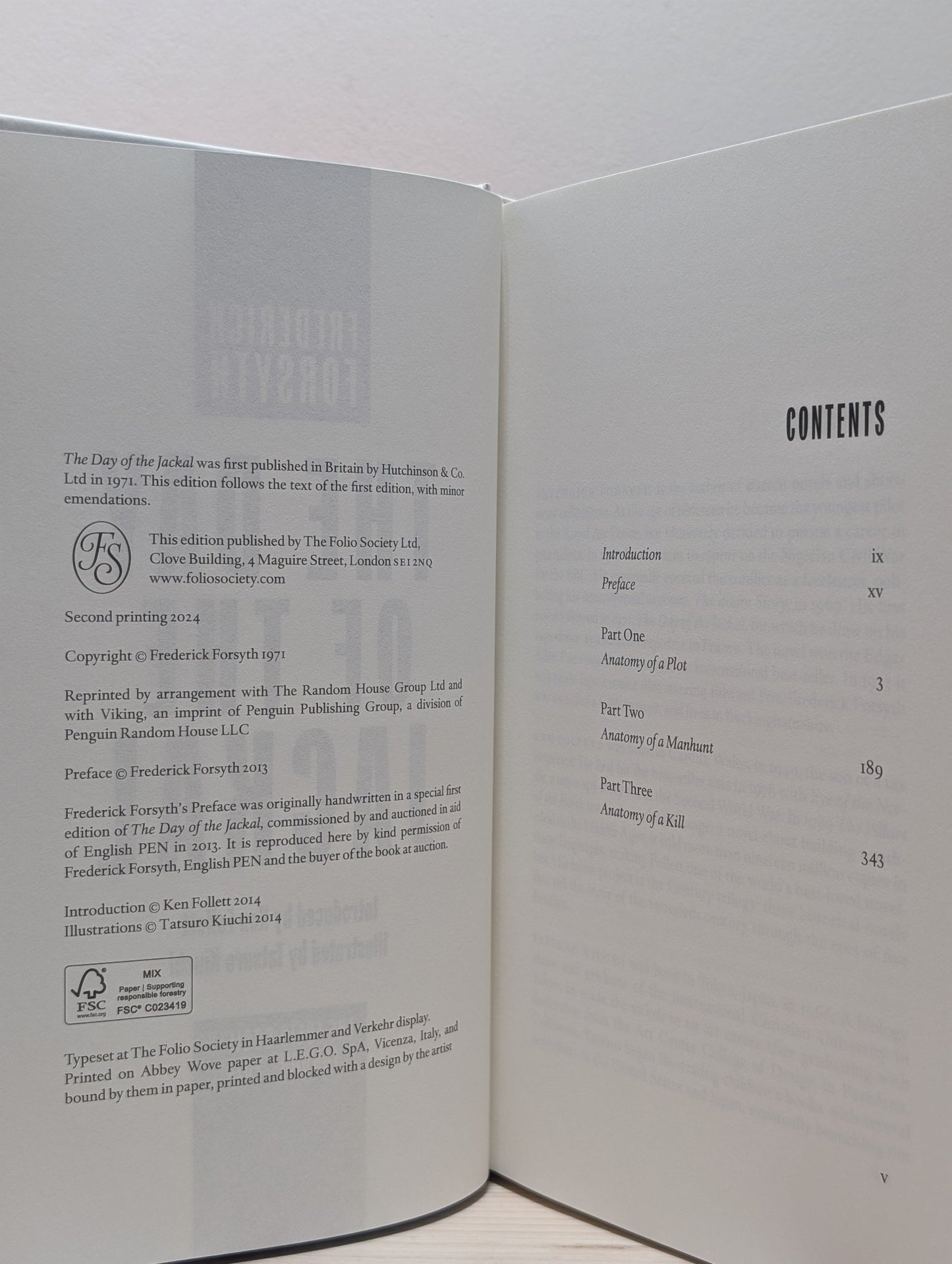 The Day of the Jackal by Frederick Forsyth (Folio Slipcase Edition) - Fialta Books