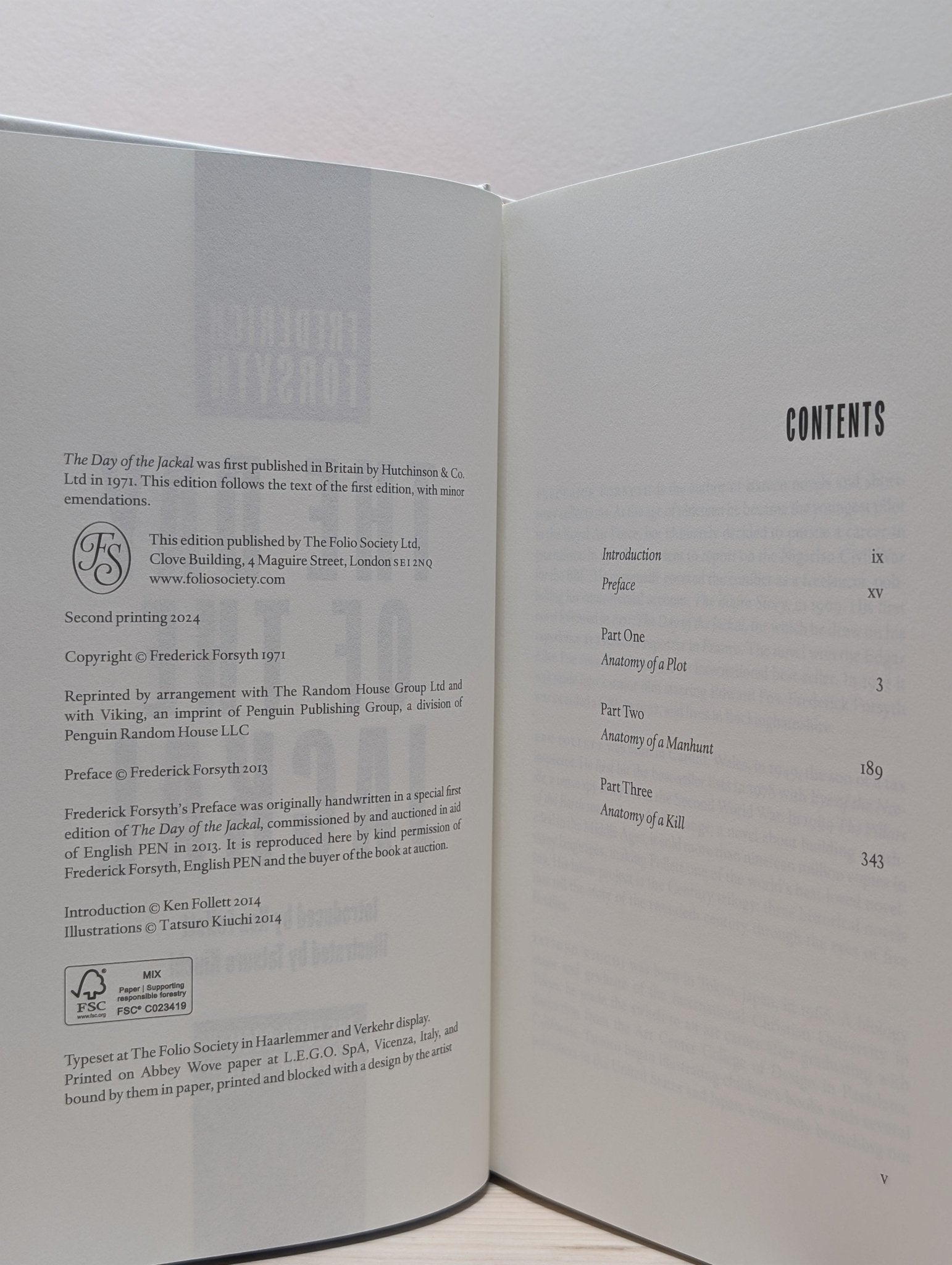 The Day of the Jackal by Frederick Forsyth (Folio Slipcase Edition) - Fialta Books