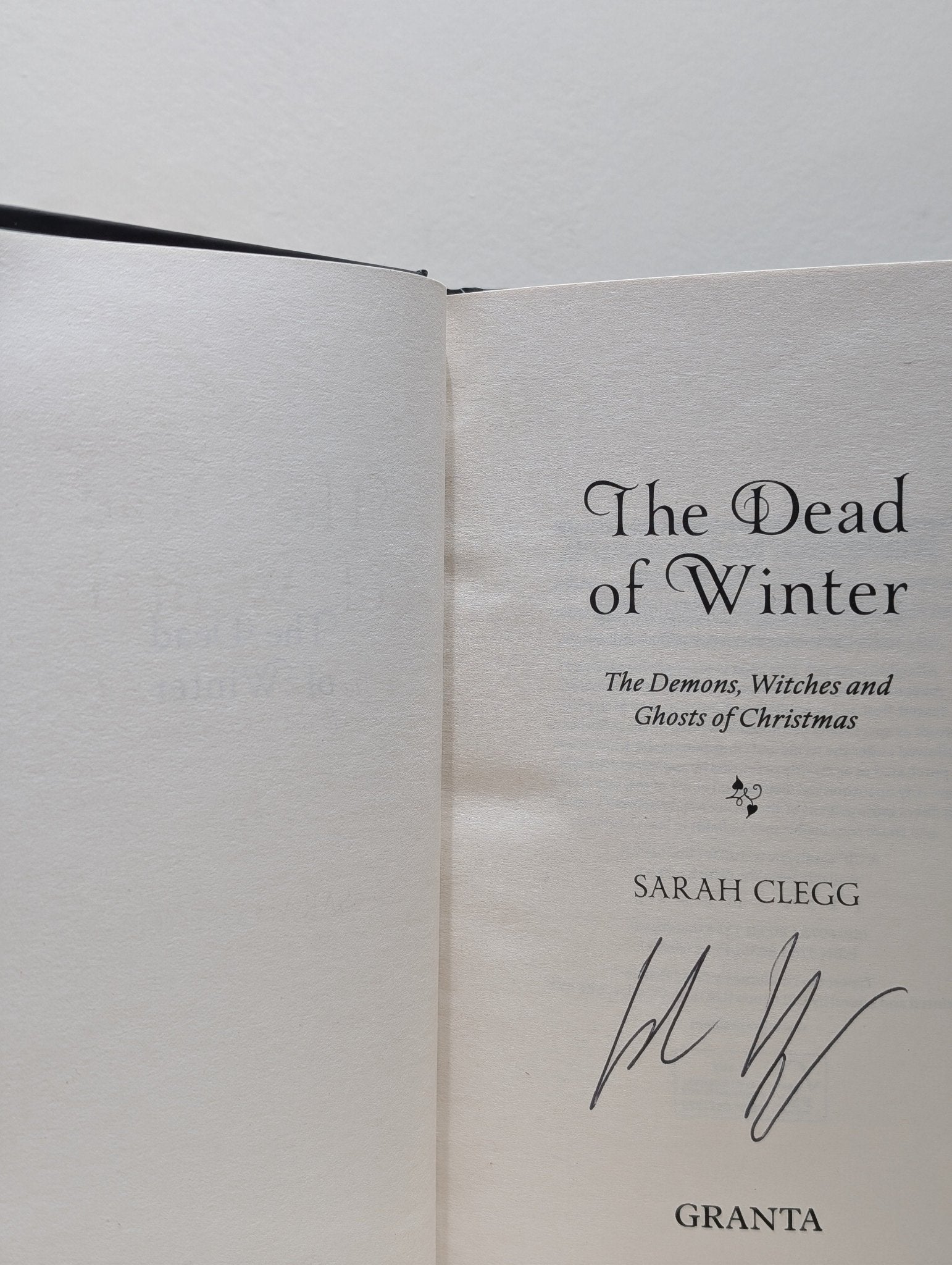 The Dead of Winter by Sarah Clegg (Signed First Edition) - Fialta Books
