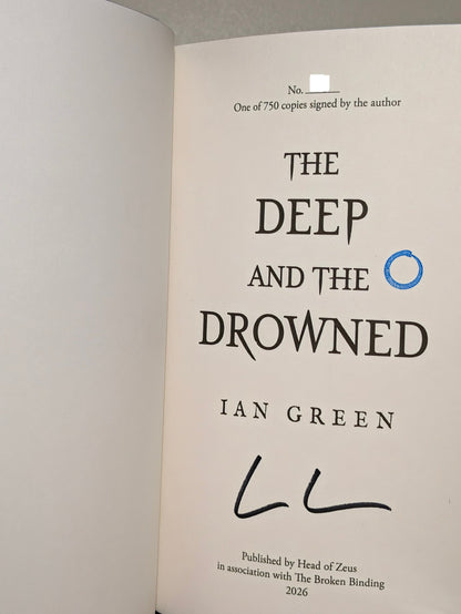 The Deep and the Drowned by Ian Green (Signed First Edition with sprayed edges) - Fialta Books