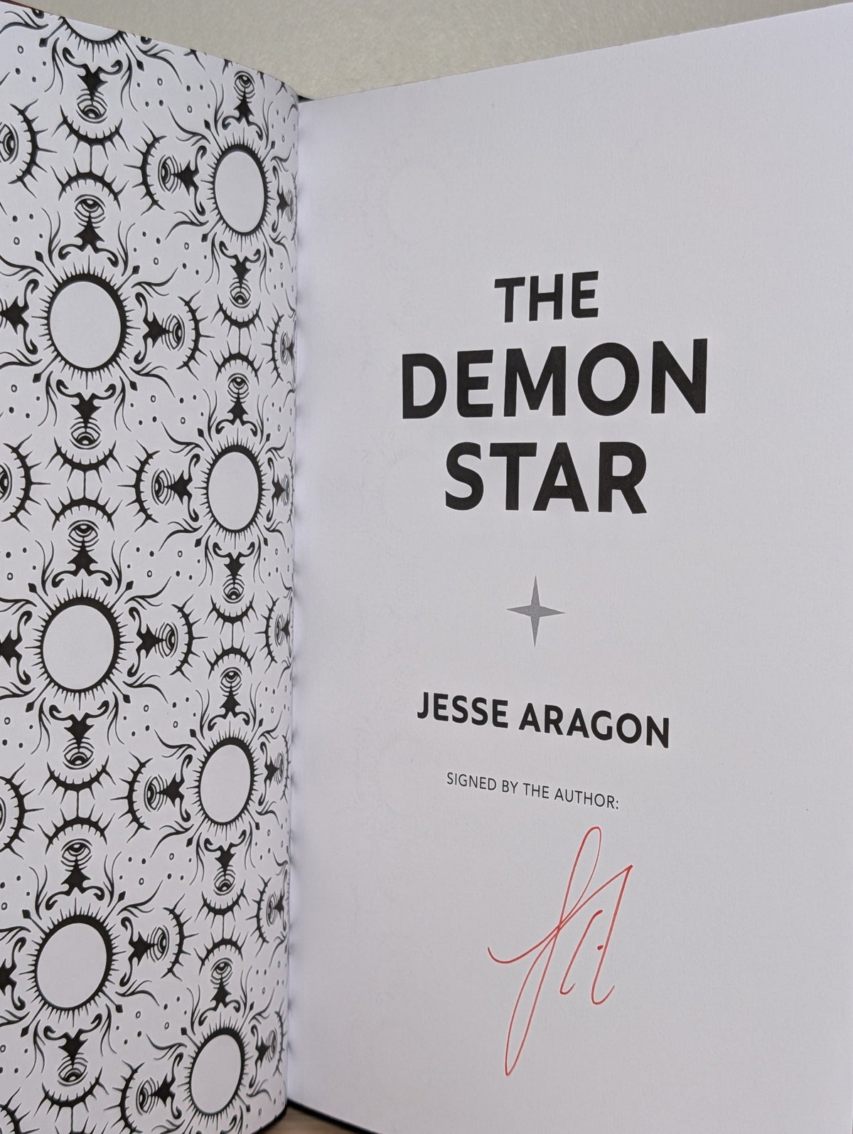 The Demon Star by Jesse Aragon (Signed First Edition with sprayed edges) - Fialta Books