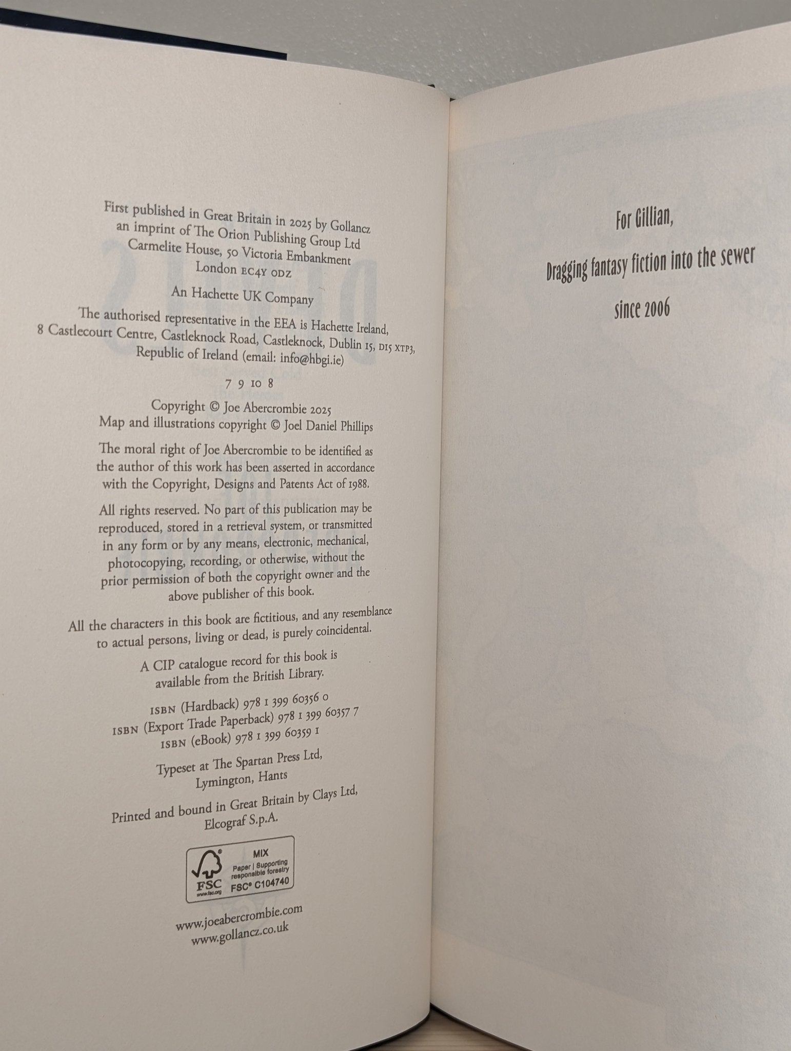 The Devils by Joe Abercrombie (Signed by Author) - Fialta Books