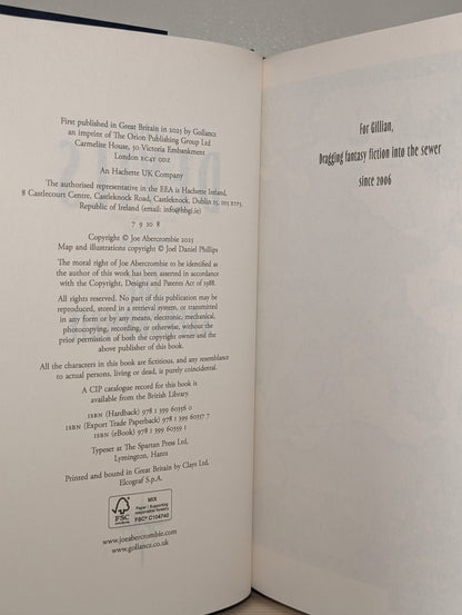 The Devils by Joe Abercrombie (Signed by Author) - Fialta Books