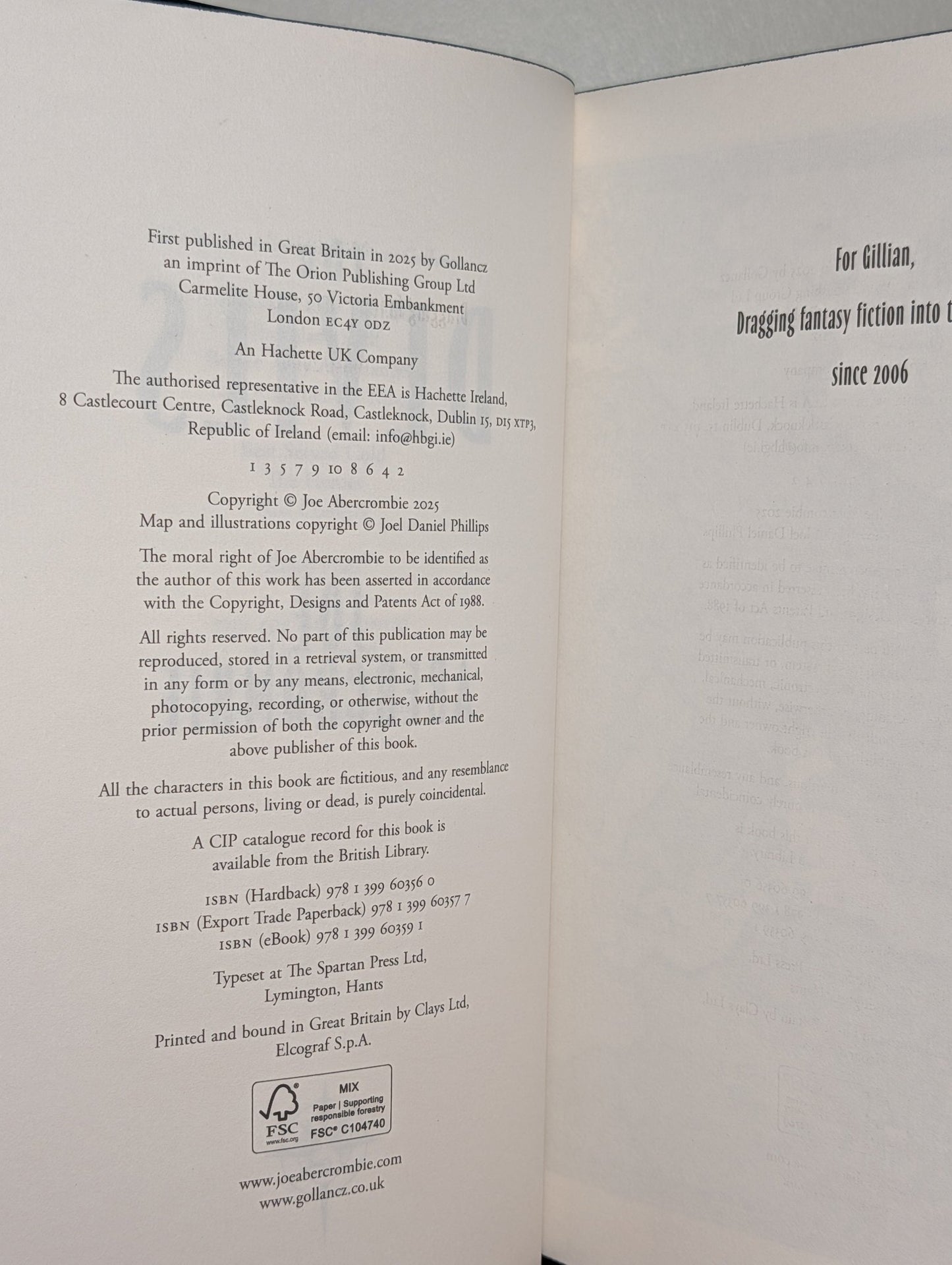 The Devils by Joe Abercrombie (Signed First Edition with black edges) - Fialta Books