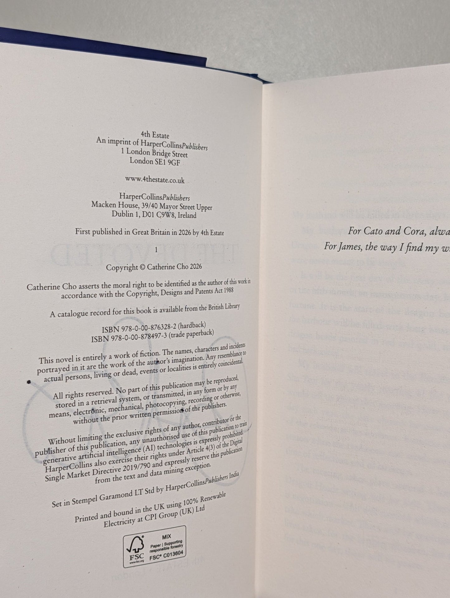 The Devoted by Catherine Cho (Signed First Edition) - Fialta Books