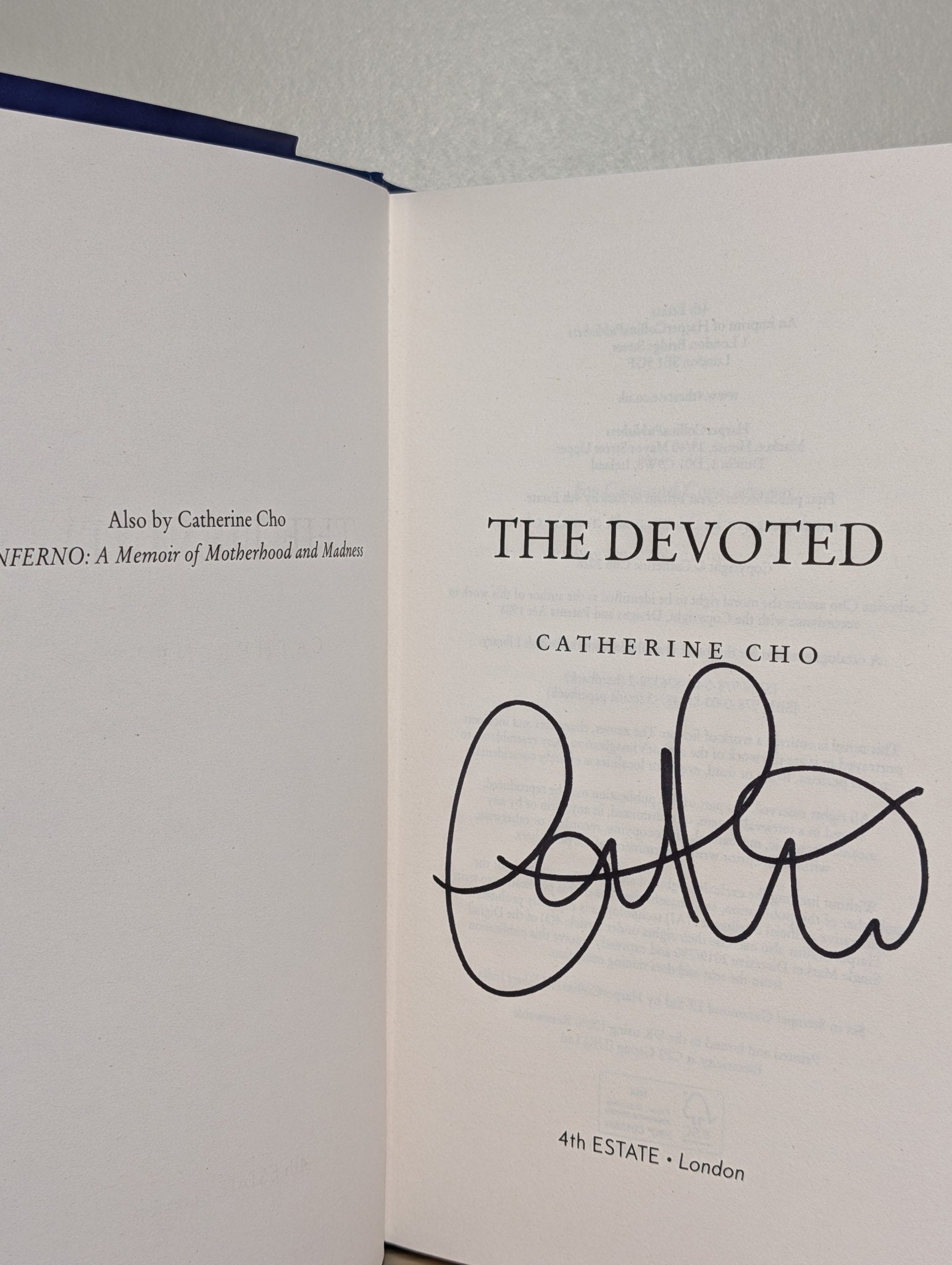 The Devoted by Catherine Cho (Signed First Edition) - Fialta Books