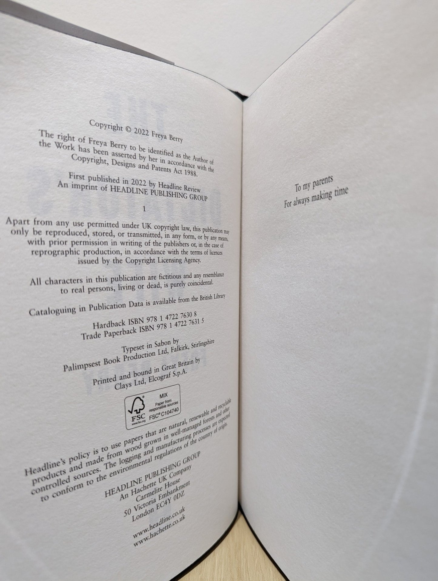 The Dictator's Wife by Freya Berry (Signed First Edition with sprayed edges) - Fialta Books