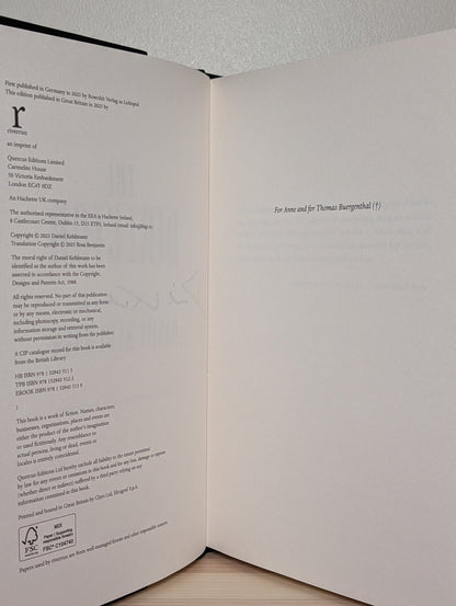 The Director by Daniel Kehlmann (Signed First Edition) - Fialta Books