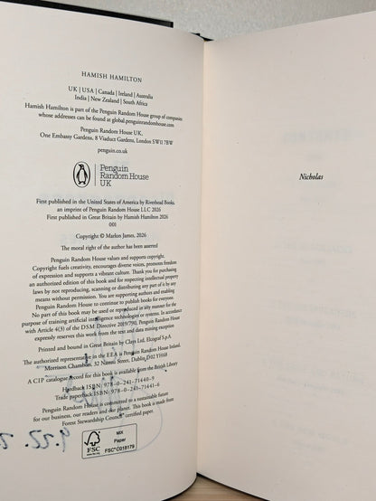 The Disappearers by Marlon James (Signed Dated First Edition) - Fialta Books