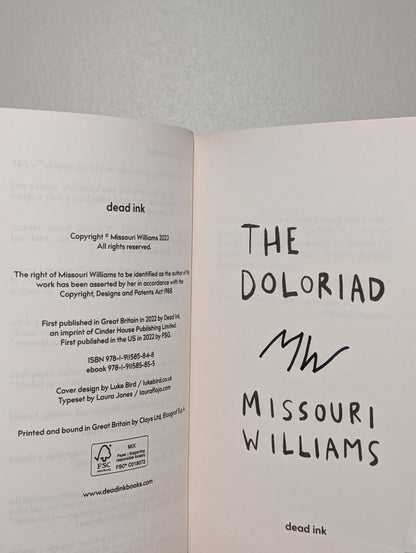 The Doloriad by Missouri Williams (Signed) - Fialta Books