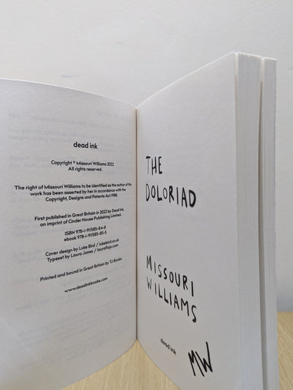 The Doloriad by Missouri Williams (Signed First Edition) - Fialta Books