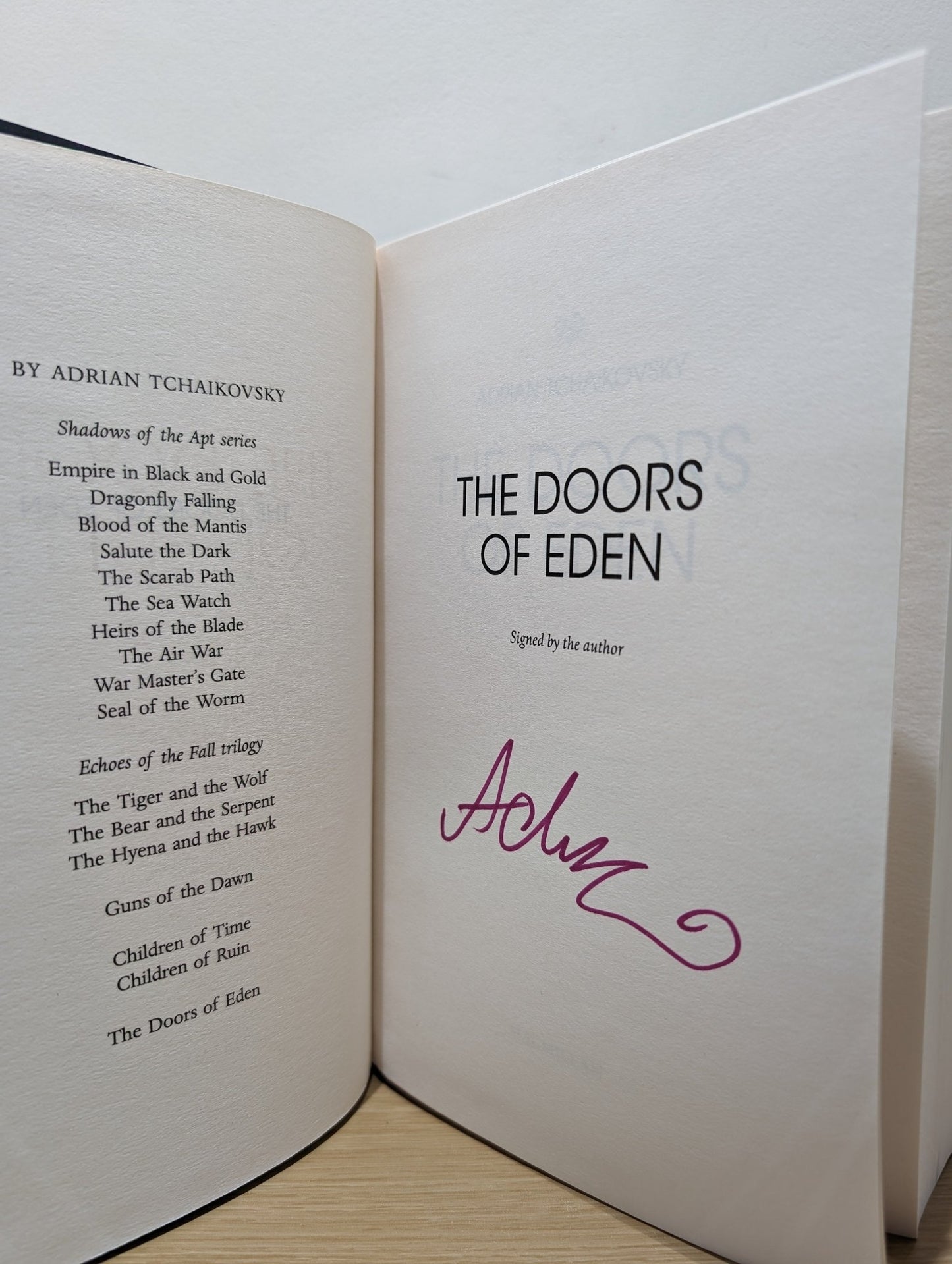 The Doors of Eden by Adrian Tchaikovsky - Fialta Books