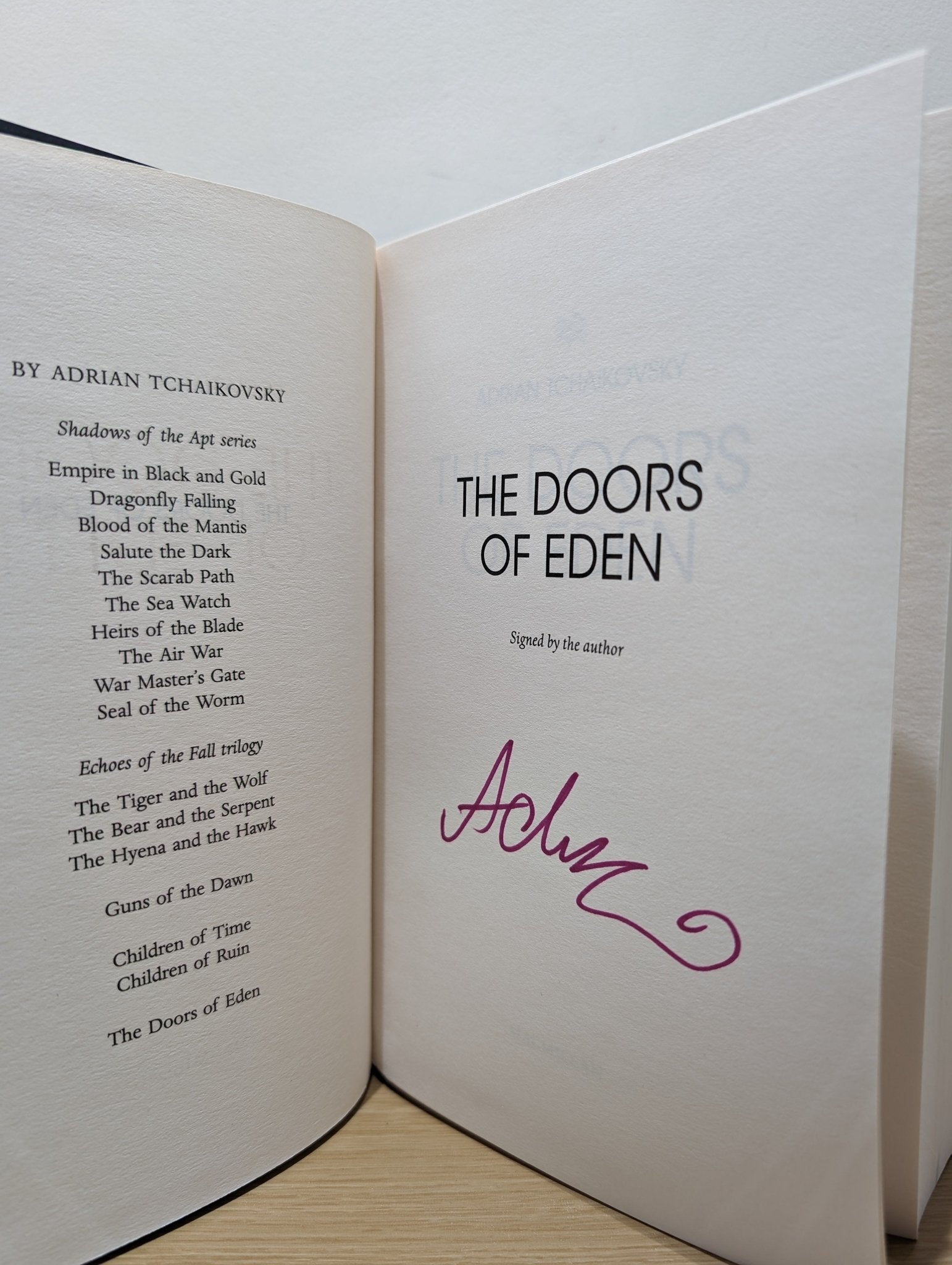 The Doors of Eden by Adrian Tchaikovsky - Fialta Books