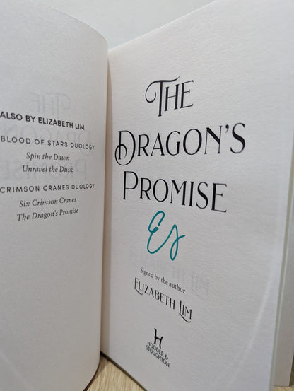 The Dragon's Promise by Elizabeth Lim (Signed First Edition with sprayed edges) - Fialta Books
