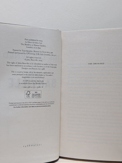 The Drowned by John Banville (Signed First Edition) - Fialta Books