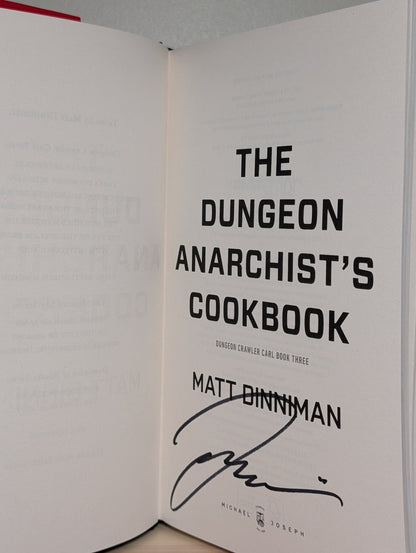 The Dungeon Anarchist's Cookbook: Dungeon Crawler Carl Book 3 by Matt Dinniman (Signed) - Fialta Books